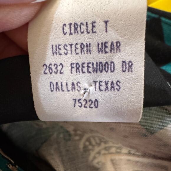 Vintage RoughRider Made in USA Western Cropped LS Top Shirt Small Cowgirl Rodeo - Picture 8 of 8